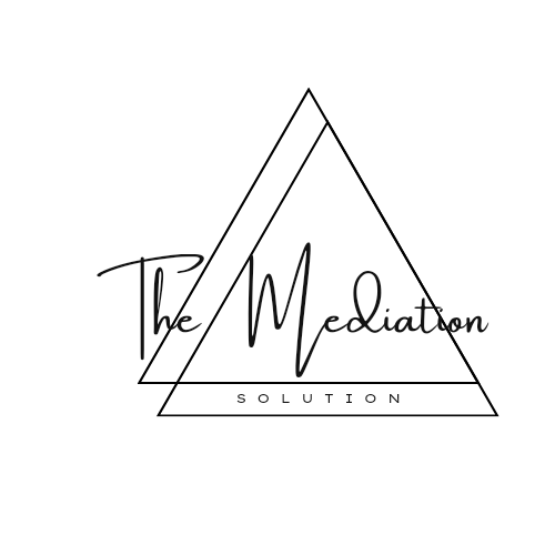 The Mediation Solution Triangle Logo in Black.
